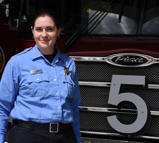 Firefighter Ruth Savard