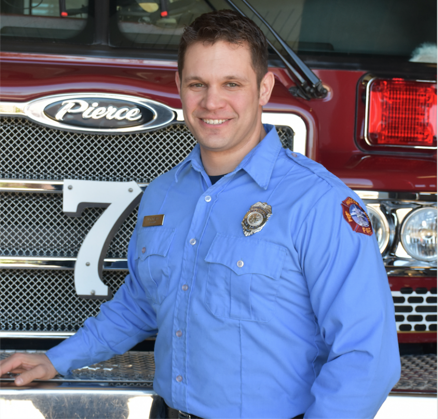 Firefighter Matthew Dykstra