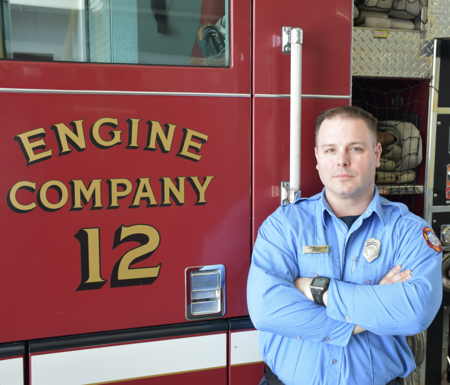 Firefighter Trent Meicher