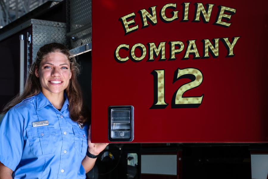 Firefighter Heather Seeber