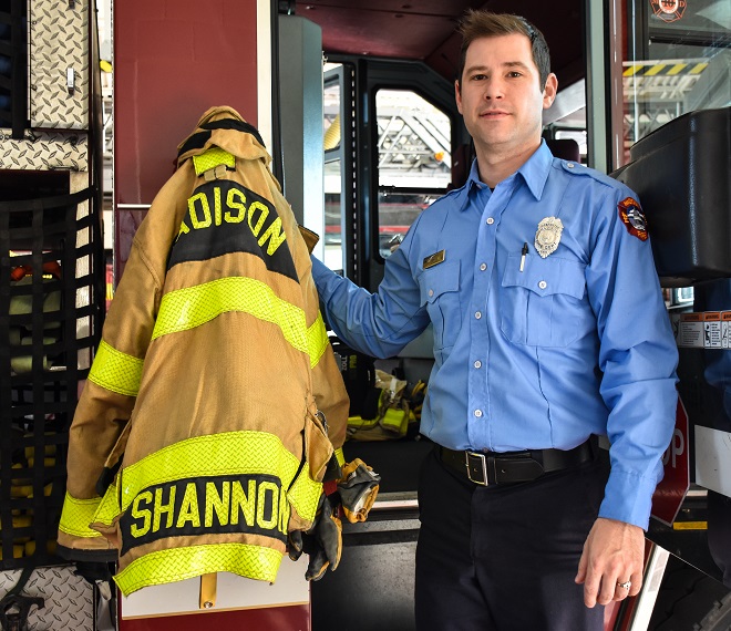 Firefighter Tom Shannon