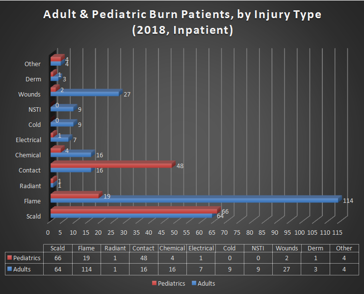 2018 UW Burn Center patient stats