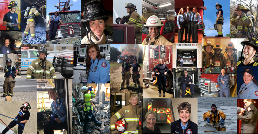 collage of active women at MFD