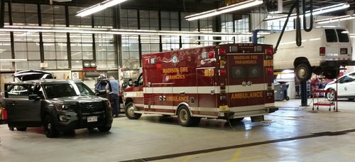 Vehicles at Madison Fleet Garage