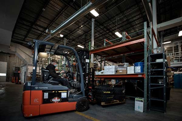 Electric Toyota forklift