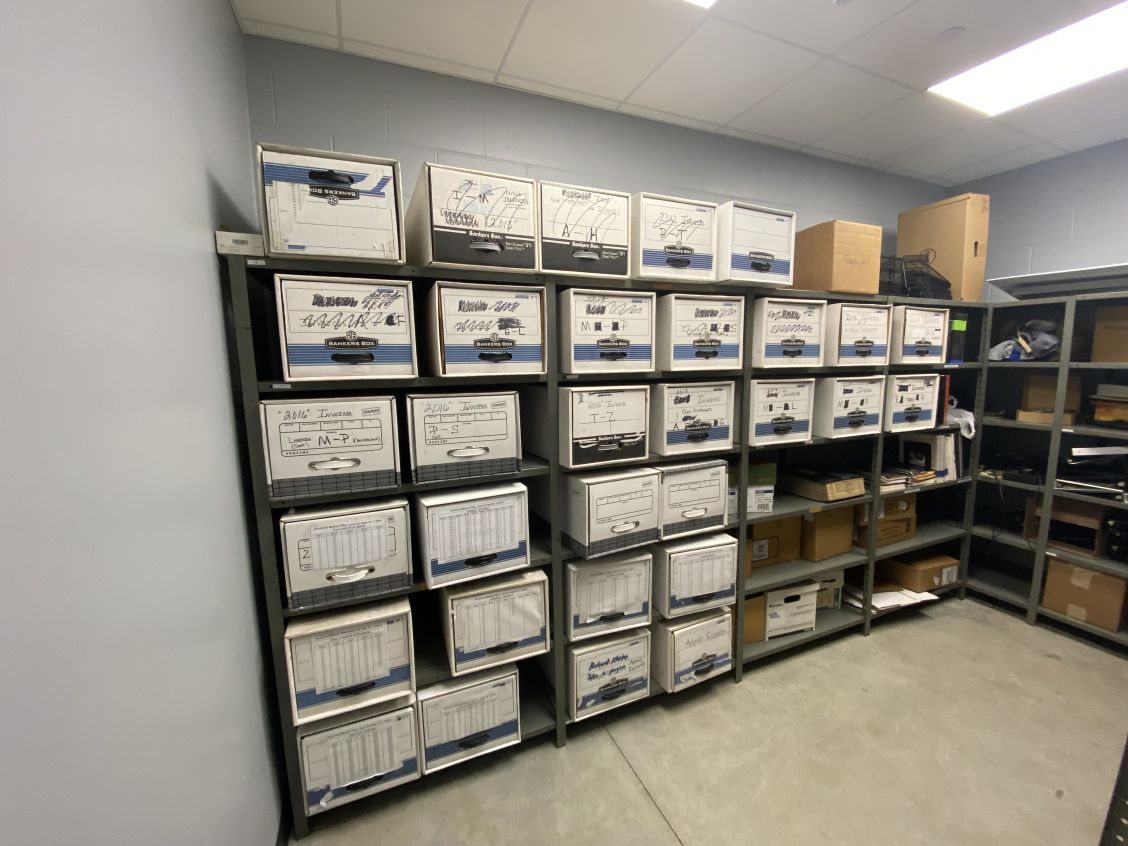 Boxes of Invoices