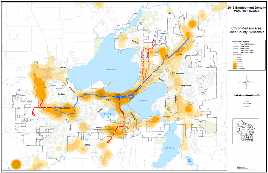 BRT employment map
