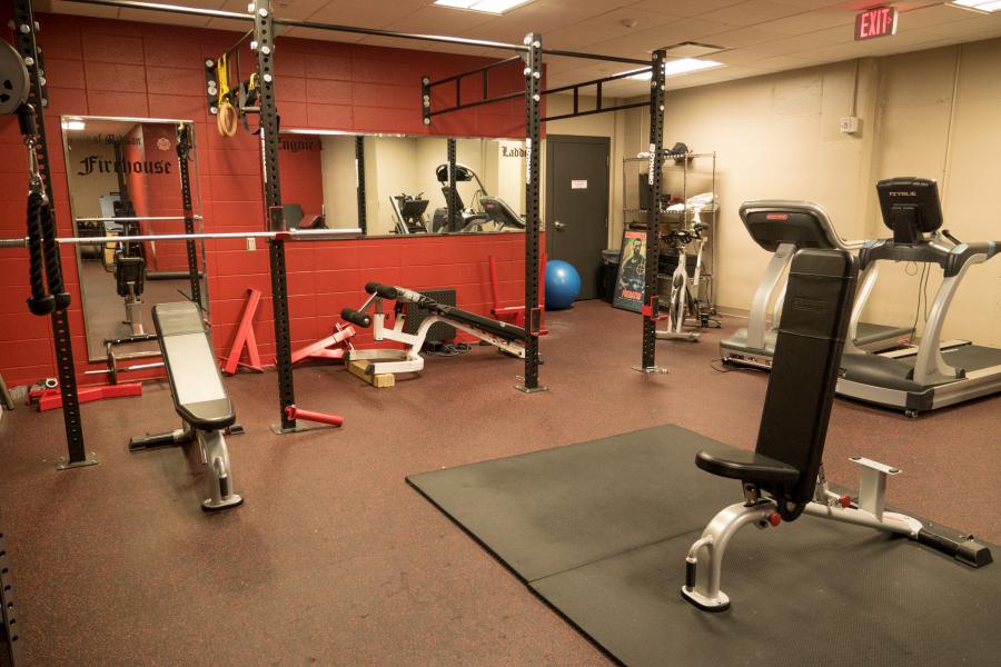 Station 1 Workout Room - Firefighters use the workout room to stay in shape. The stair climber is a popular machine, given downtown Madison's numerous high-rise buildings.