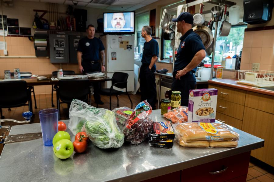 Station 3 Kitchen - The firefighters and paramedics of Fire Station 3 dine together every day.