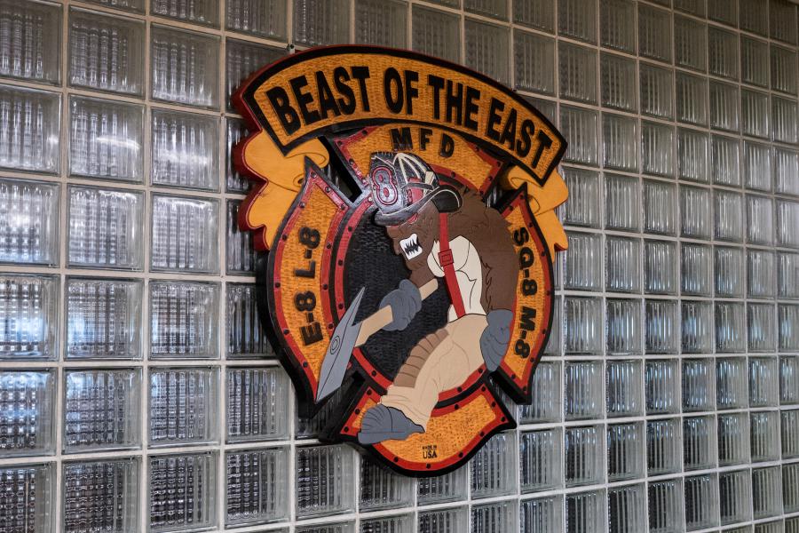 The Beast Of the East - Station 8 touts the motto 'Beast Of the East' and has a mascot to match.