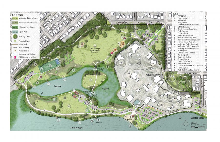 The  master plan for Vilas Park adopted  3-10-2021