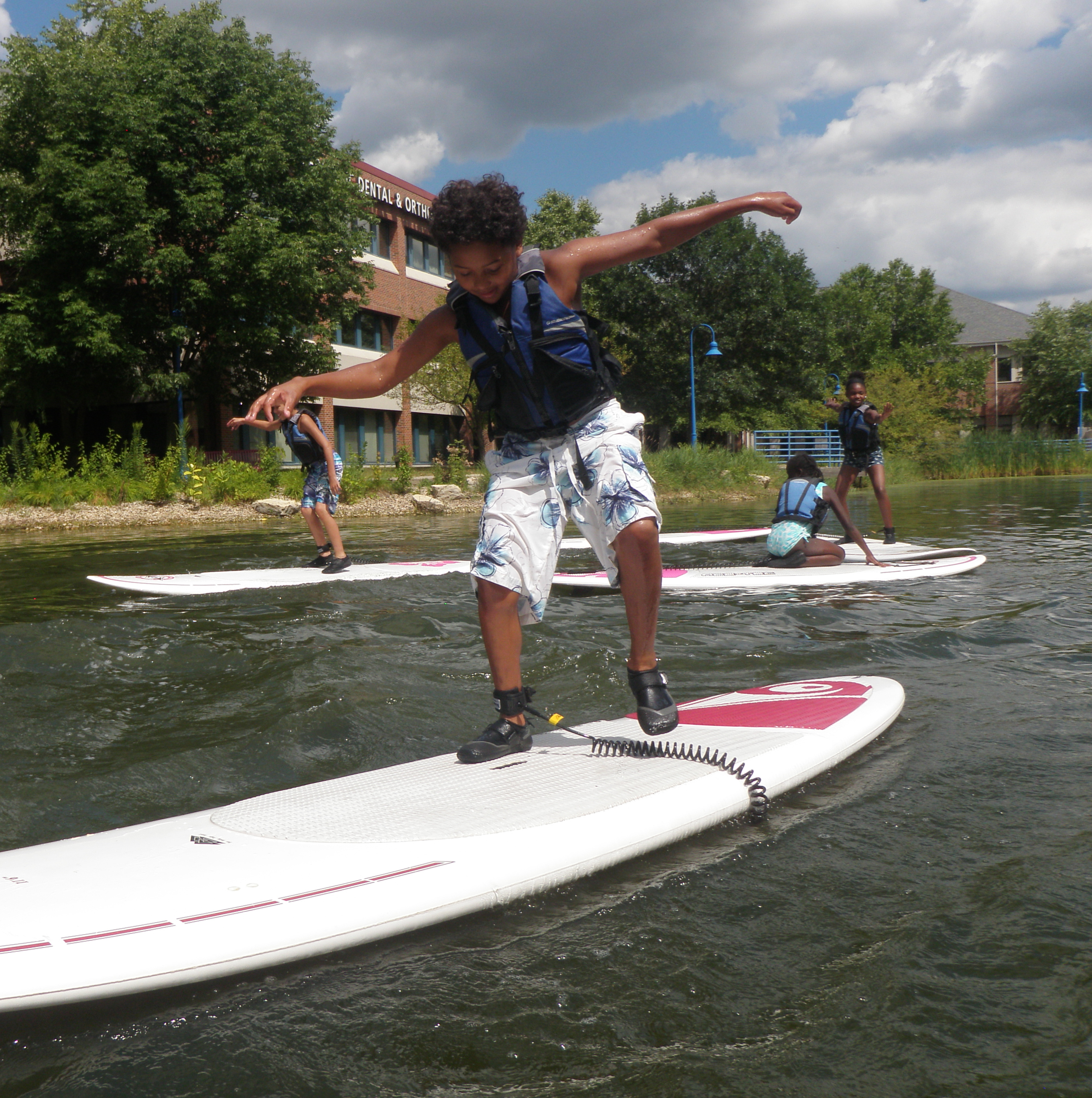 Teen Stand Up Paddling