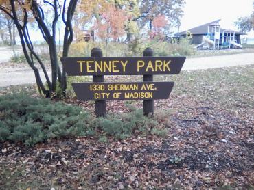tenney park sign