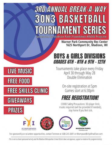 3rd Annual Break-A-Way 3on3 Basketball Tournament Series