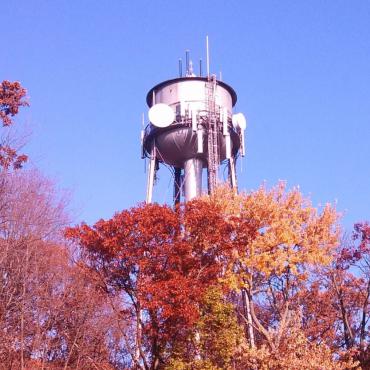 Lake View water tower at Lake View Hill Park