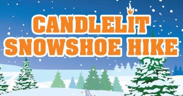 candlelit snowshoe hike logo