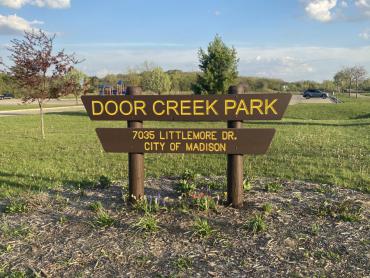 door creek park sign 