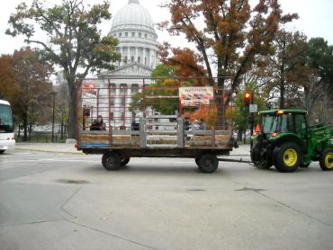 hayride around the capitol square