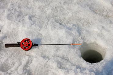 ice fishing pole, ice