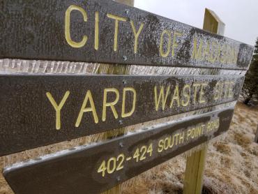 Yard waste drop-off site at 402 South Point Rd closed on April 27 due to weather