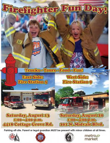 Firefighter Fun Day poster-English