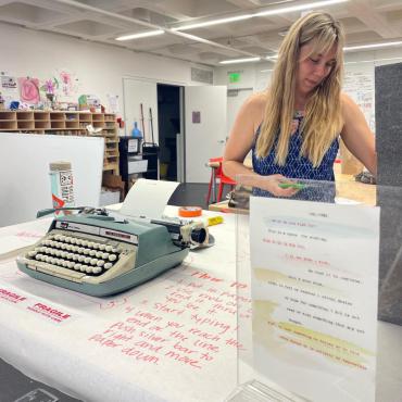 Maria Schirmer Devitt is the new artist in residence at Central Library