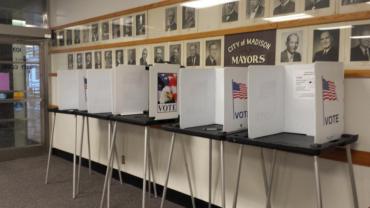 Voting Booths in Clerk's Office