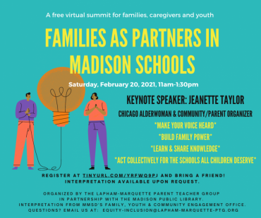 Families as Partners in Madison Schools event
