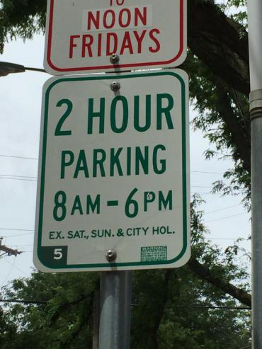 Image of 2hr Parking Sign