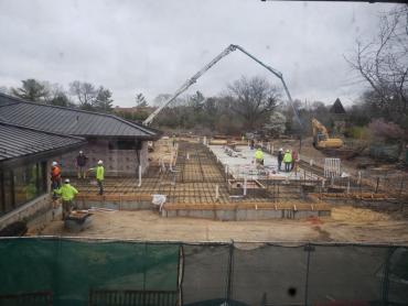 Olbrich learning center pour before