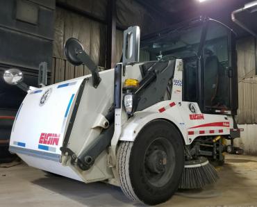 Street sweeper used by the Streets Division. 