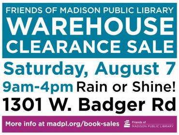 Friends  of Madison Public Library Warehouse Clearance Book Sale