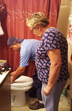 Project Home installs new toilet