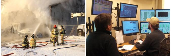 As crews fought Atlas Avenue fire, MWU employees monitor reservoir levels and pressure