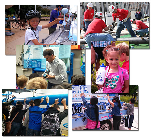 Montage of community outreach activities