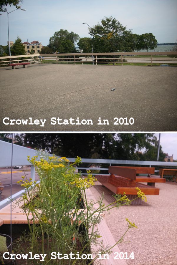 Comparison of Crowley Station in 2010 and now