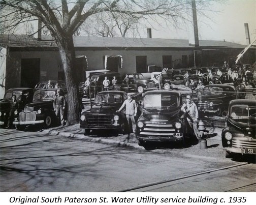 Original South Paterson St. Water Utility service building c. 1935